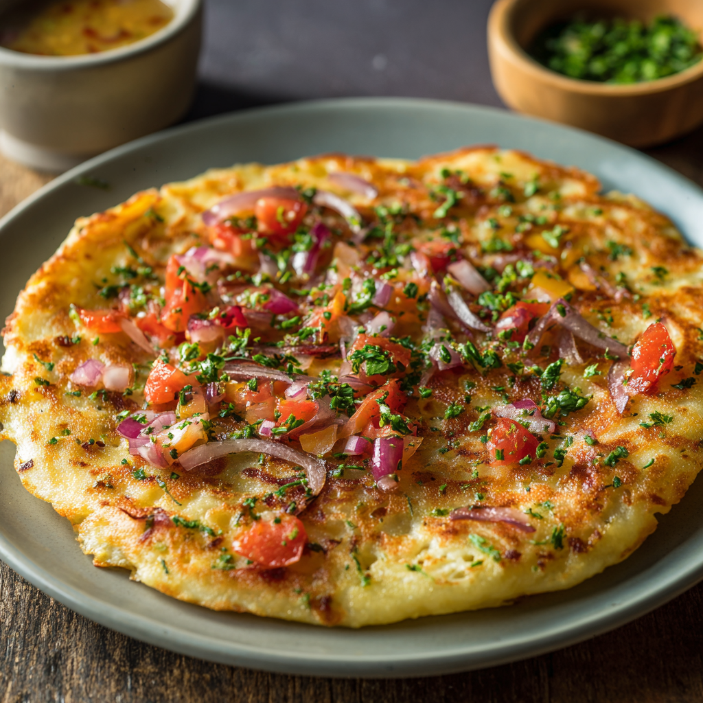 tomato onion uttapam